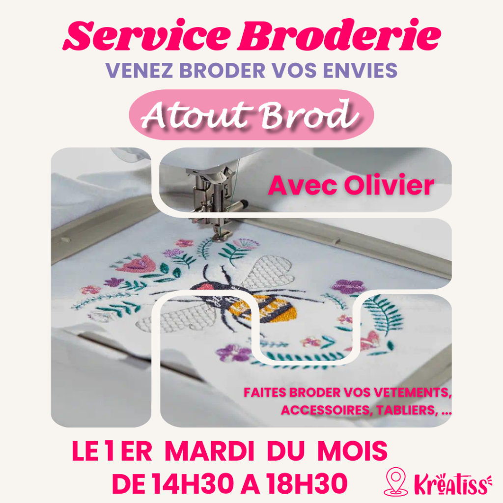 AOUT BROD SERVICE BRODERIE MACHINE KREATISS